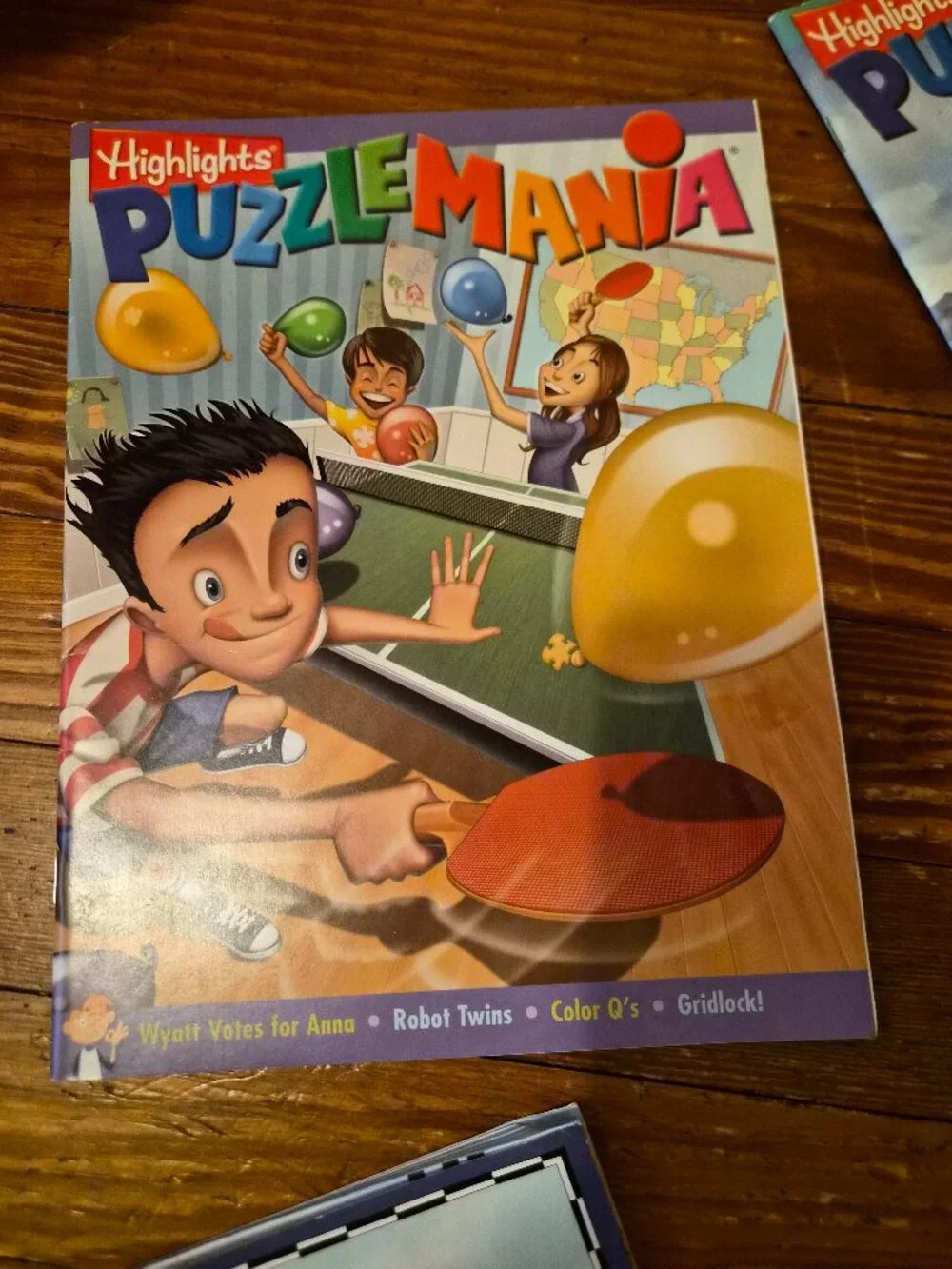 VTG 90s Highlights Puzzle Mania & Which Way USA Books Lot of 5 Unused Deadstock